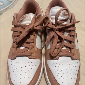Nike Women's Brown and White Sneakers